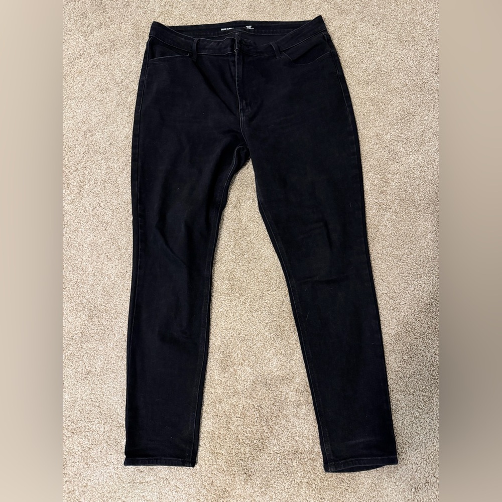 Old Navy Size 16 High Rise Wow Super Skinny Jean in Black
